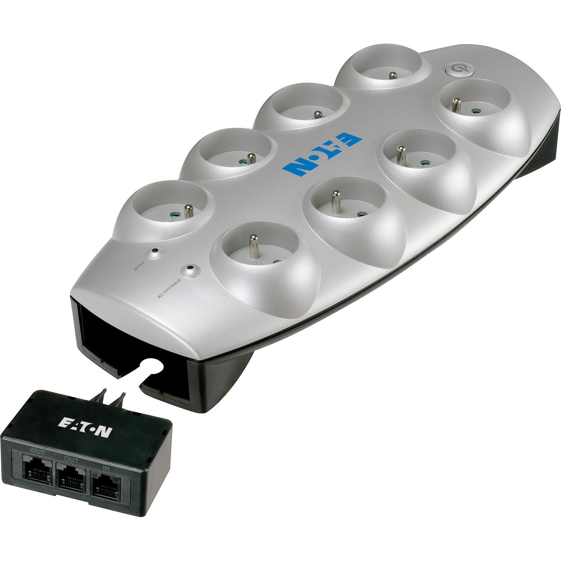 Eaton, Steckdosenleiste, Protection Box 8 Tel+TV DIN (9 x, CEE 7/3)