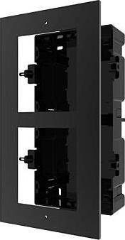Hikvision DS-KD-ACF2/Black Cornice da incasso per posto esterno, 2 porte