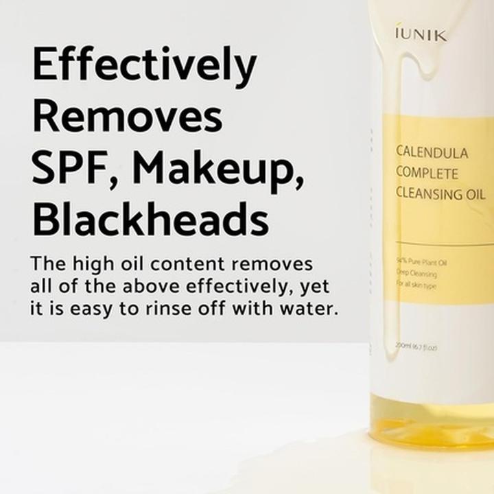 Produktbild iUNIK Calendula Complete Cleansing Oil (Reinigungsöl, 200 ml)