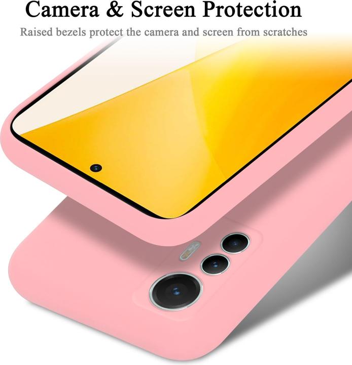 Actual product image Cadorabo TPU Liquid Silicone Case Cover for Xiaomi 12 LITE (Xiaomi 12 Lite)