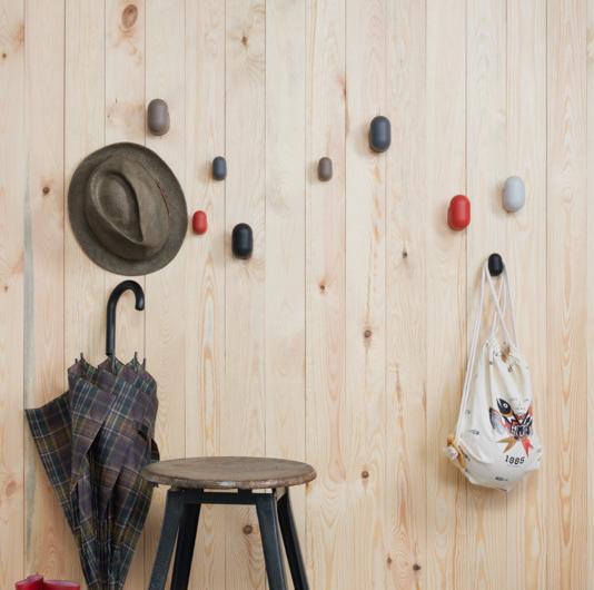 Actual product image Wagner System design yourself coat hook PILL WH 0402 with 1 hook black, 1 pc.