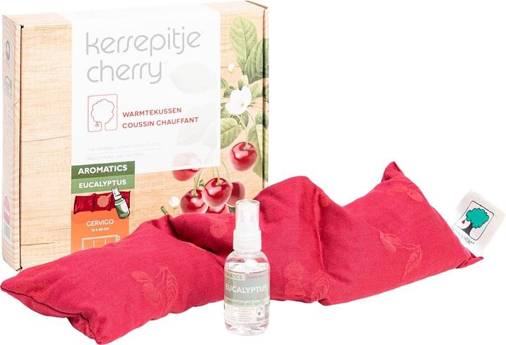 Kersepitje Het Cherry Heat Pillow Cervico Aroma Eucalyptus 23 X 55 Cm (23 x 55 cm)
