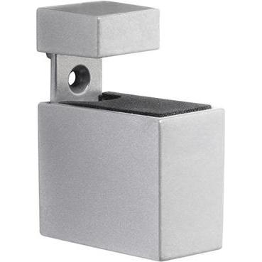 Dolle, Supporto per scaffali, Clip in metallo Cuadro regolabile 6 - 20 mm, argento, 2 pezzi.