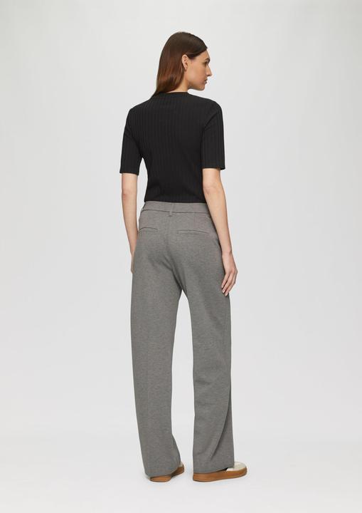 Actual product image S.Oliver Hose Melierte Hose aus Interlockjersey mit Bügelfalten (42)
