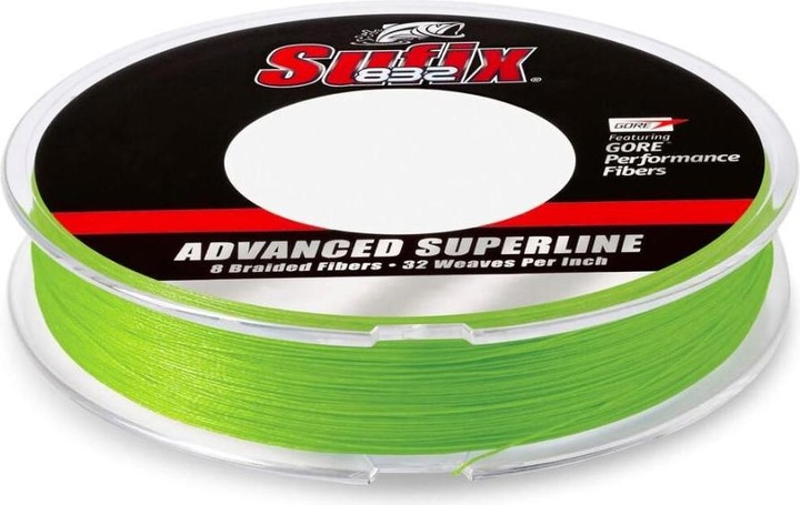 Immagine prodotto Sufix 832 Braid 120m Neon Lime (4.60 kg, 0.10 mm)