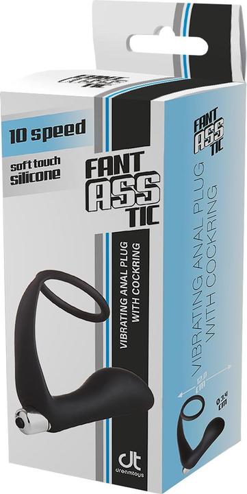 Produktbild Dreamtoys FANTASSTIC Vibrating Anal Plug with COCKRING Black