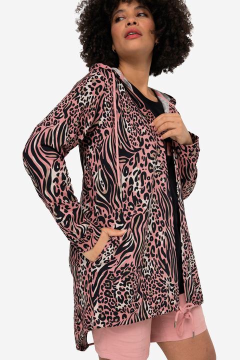 Image du produit Angel of Style Veste à capuche en molleton avec mélange de motifs animaliers, manches longues (52)