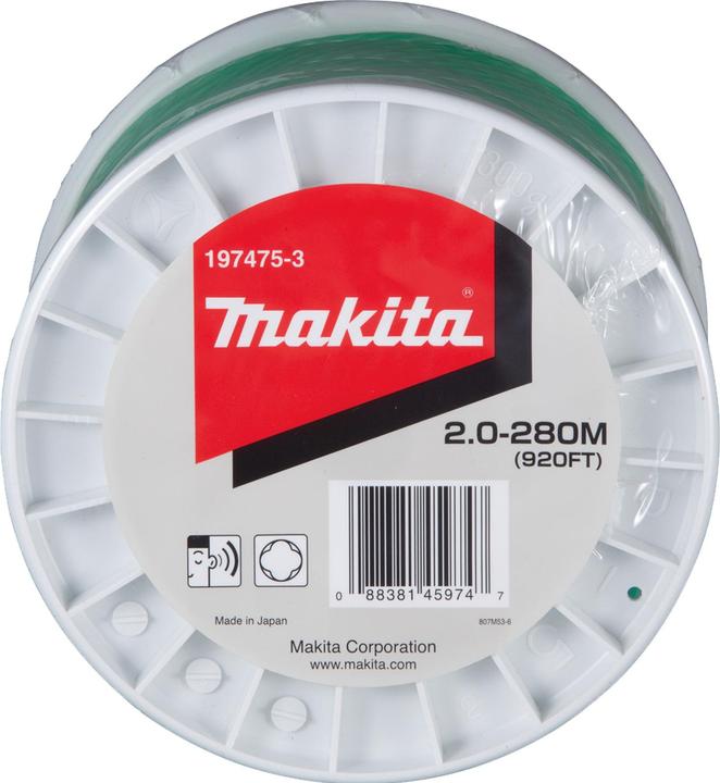 Actual product image Makita Mowing line 2.0-280M (Trimmer line + line spool)