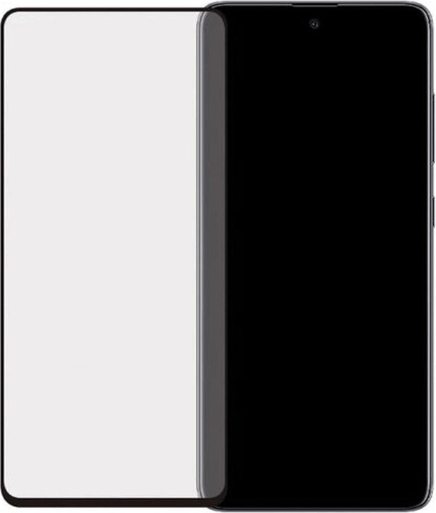 Actual product image Mobilize Black frame glass (1 Piece, Samsung Galaxy A51)