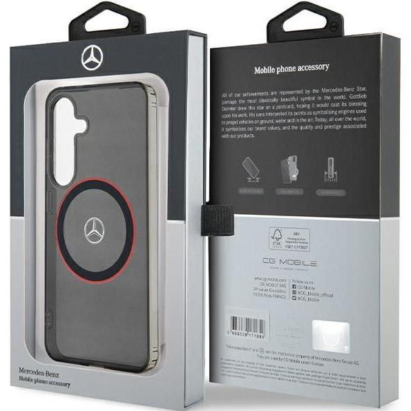 Thumbnail - Mercedes MEHMS23HUORK S921 czarny/black hardcase Double Layer W/ Red MagSafe (Samsung Galaxy S24+), Smartphone Hülle, Sc...