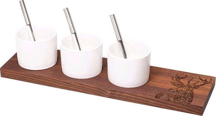 Kadastar ApéroSet Hirschklein, ThermoEsche, 40 x 11 x 2 cm