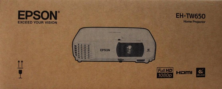 Actual product image Epson Eh-Tw650 (Full HD, 3100 lm, 1.02 - 1.23:1)