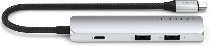 Produktbild Satechi Slim 4 Multiport Hub Silver (USB-C, 4 Ports)