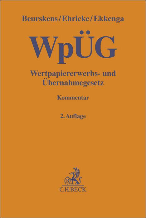 Produktbild Wertpapiererwerbs- und Übernahmegesetz (Deutsch, Ulrich Ehricke, 2021)