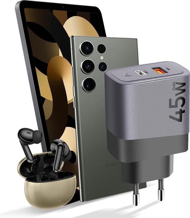 Actual product image Tactical Microgrid Power Supply Charger GaN 45W - Grey (45 W)