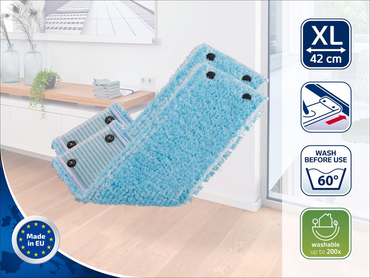 Produktbild Leifheit Wischbezug CLEAN TWIST XL / Combi XL super soft 2er (2 Stk.)