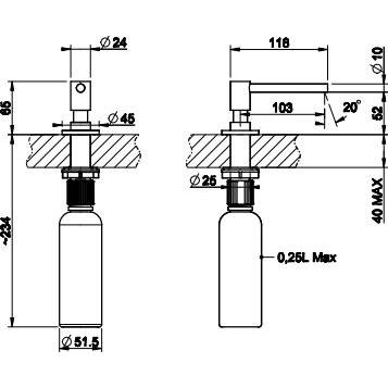 Thumbnail - Gessi, Küchenarmatur, Spülmitteldispenser 29660