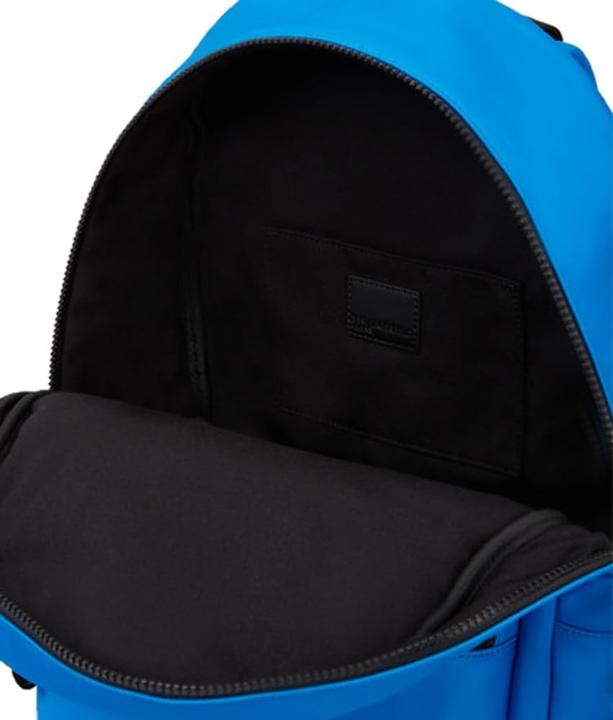 Actual product image Karl Lagerfeld Essential Nylon Backpack with Front Zip Pocket and Adjustable Straps
