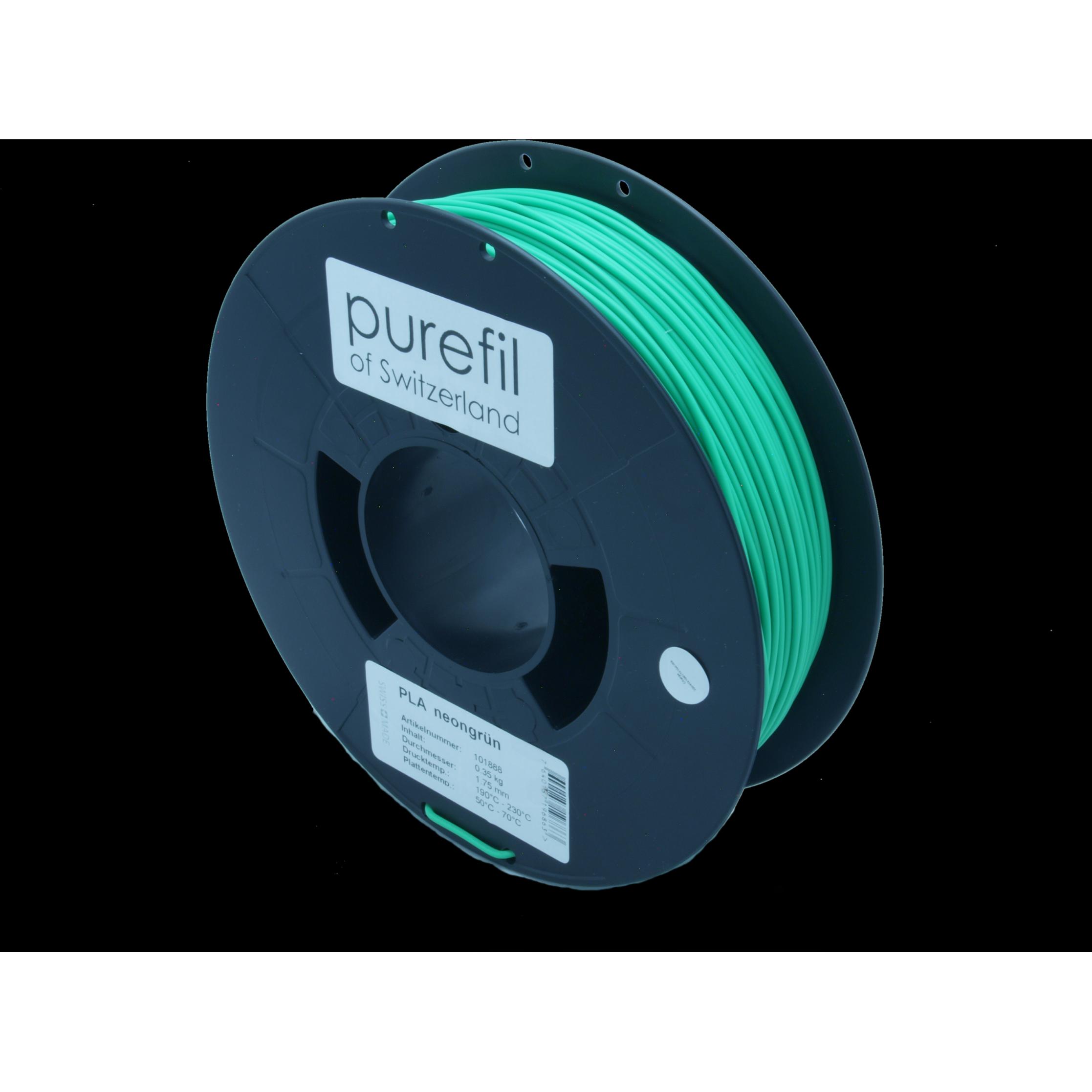 Thumbnail - Purefil PLA Filament (PLA, 1.75 mm, 350 g, Grün), 3D Filament, Grün