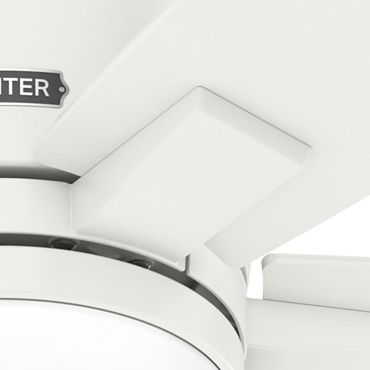 Actual product image Hunter Fans Deckenventilator Valencia Weiss mit LED & Fernbedienung (42 dB)