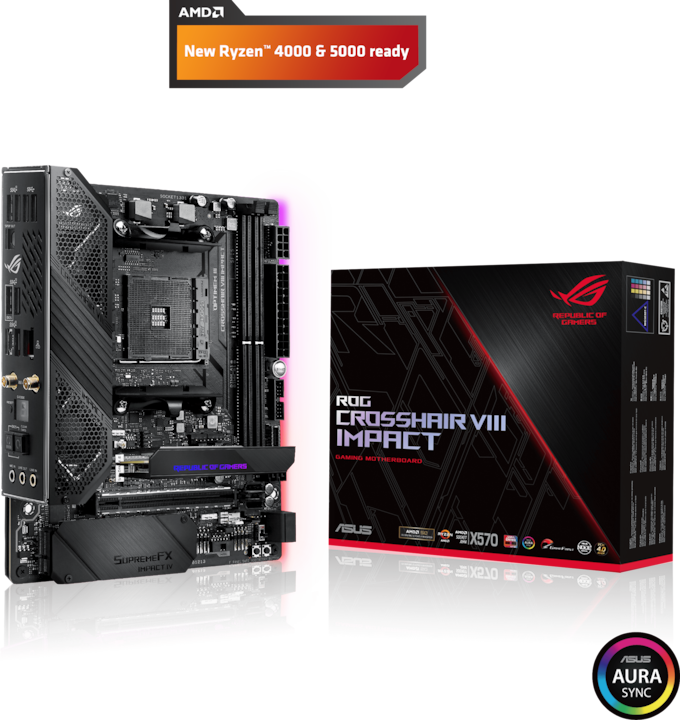 ROG Crosshair VIII Impatto (AM4, AMD X570, Mini-DTX)