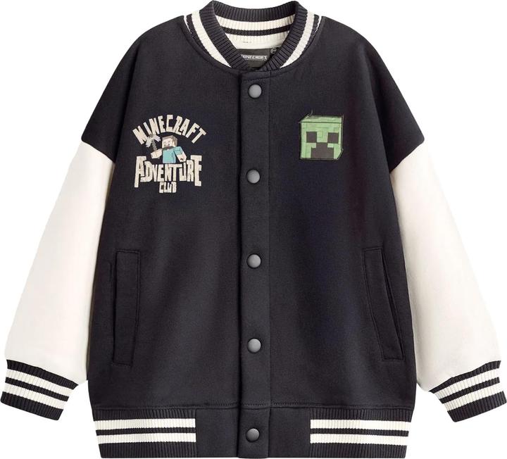 Actual product image Minecraft Boys Creeper Varsity Jacket (146, 152)