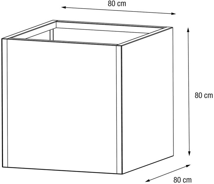 Image du produit Herstera Metal Planter Cube (80 cm)