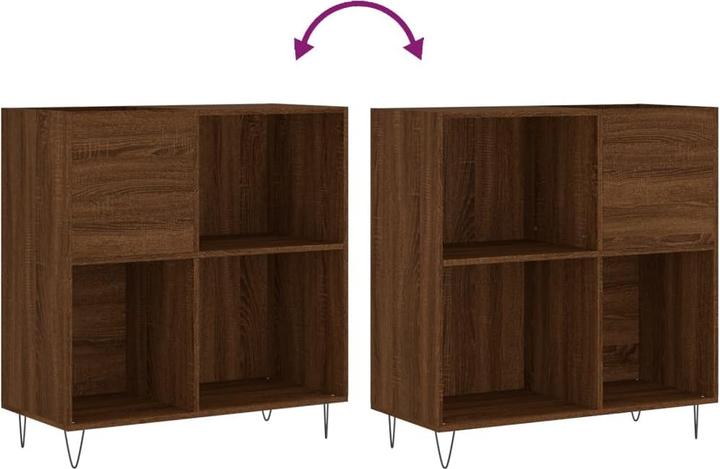 Immagine prodotto VidaXL Plattenschrank Braun Eichen-Optik 84,5x38x89 cm