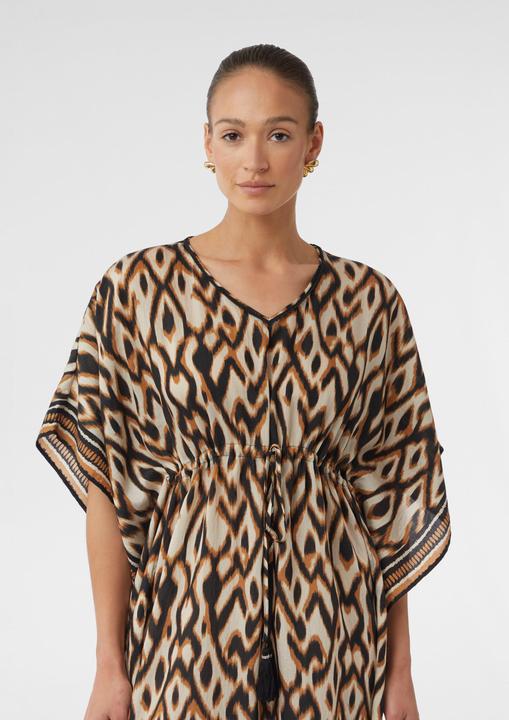 Produktbild Comma Accessories Kaftan mit All-over-Print und Bindeband (S)