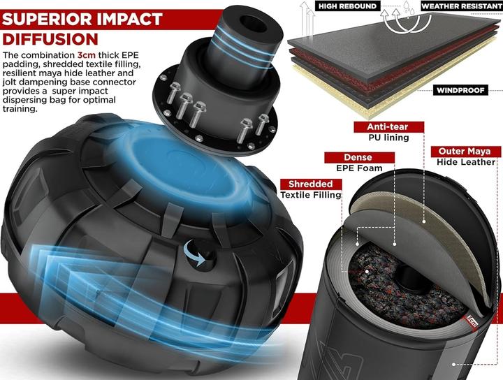 Image du produit Rdx Free Standing Punch Bag F6 (180 cm, 18.05 kg)