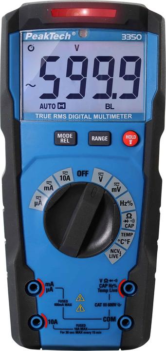 Peaktech P 3350 True RMS digitale multimeter (CAT III 600V)