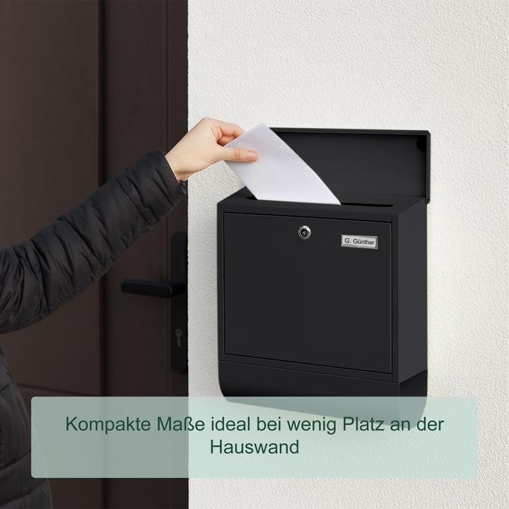 Produktbild Relaxdays Briefkasten mit Zeitungsfach
