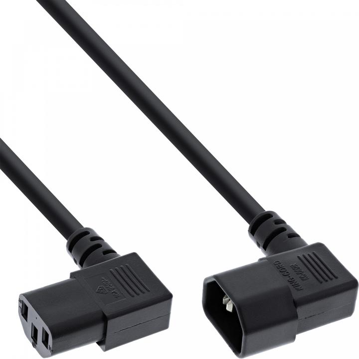 Produktbild InLine Netzkabel Kaltgeräteverlängerung (0.40 m, C14, C13)