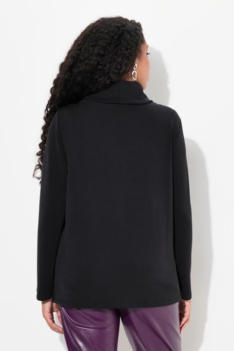 Produktbild Ulla Popken Sweatshirt, Ziersteintaschen, Boxy, Stehkragen, Langarm (42, 44)
