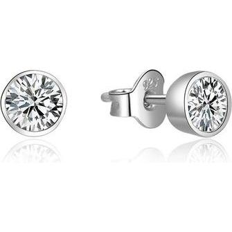 Beneto, Ohrringe, Silver earrings with crystal AGUP1962 (L)