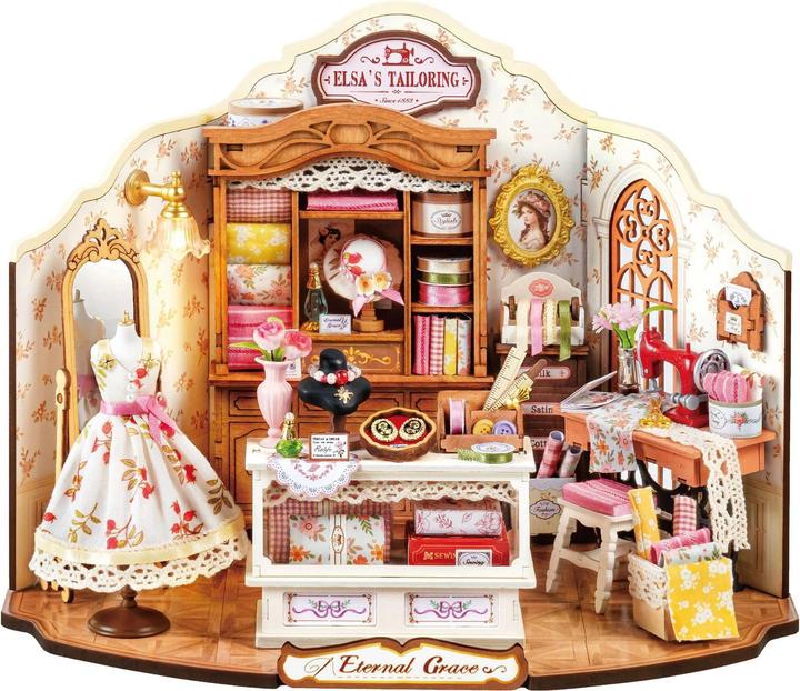 Actual product image Robotime Modellbausatz 'Elsa's Tailoring'