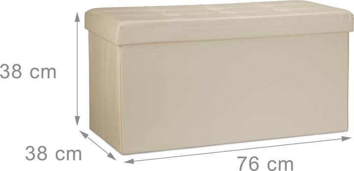 Actual product image Relaxdays Bench storage space (76 cm)
