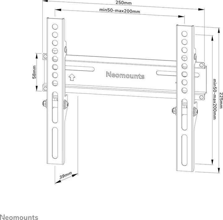 Image du produit Neomounts Support mural pour écran ( (Mur, 30 kg, 24" - 55")