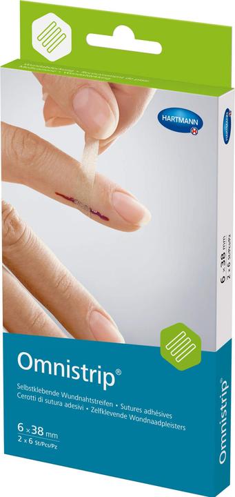 Actual product image Hartmann Omnistrip suture strips 6x38mm, 2 pcs PFL (2 x)