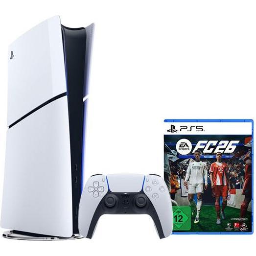 Sony PlayStation 5 Slim Digital Edition 825GB + EA Sports FC 26, Spielkonsole