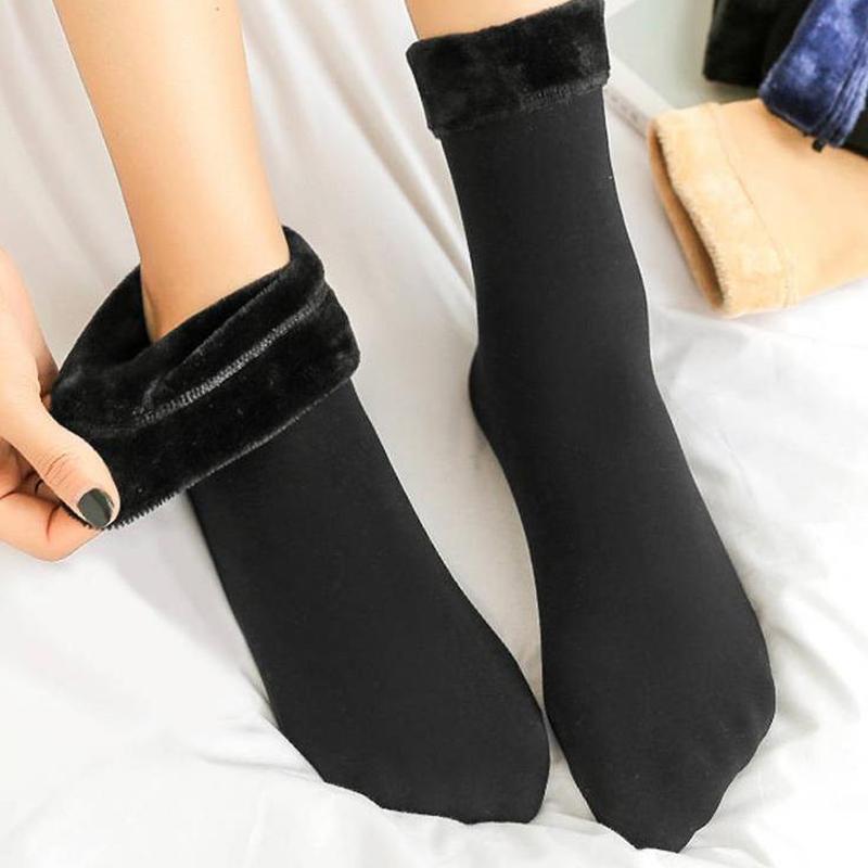 Thumbnail - JTI, Socken, Socken mit Kunstfellfutter, Schwarz - Grösse 36-42, Schwarz, (Einzelpack, 36 - 42)