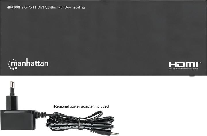 Actual product image Manhattan 4K@60Hz 8-Port HDMI-Splitter mit Downscaling