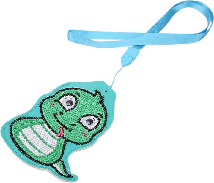 Actual product image Cover-Discount DIY craft set glitter rhinestones pendant snake