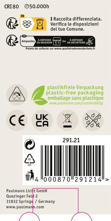 Produktbild Paulmann AGL Eco-Line Filament (E27, 840 lm, 1 x)