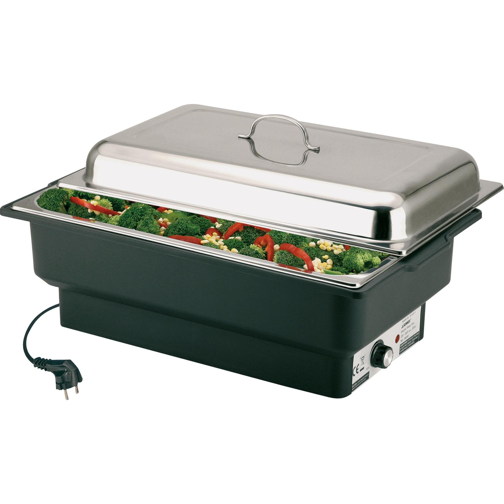 APS Chafing dish elettrico "ECO, Scaldavivande, Nero