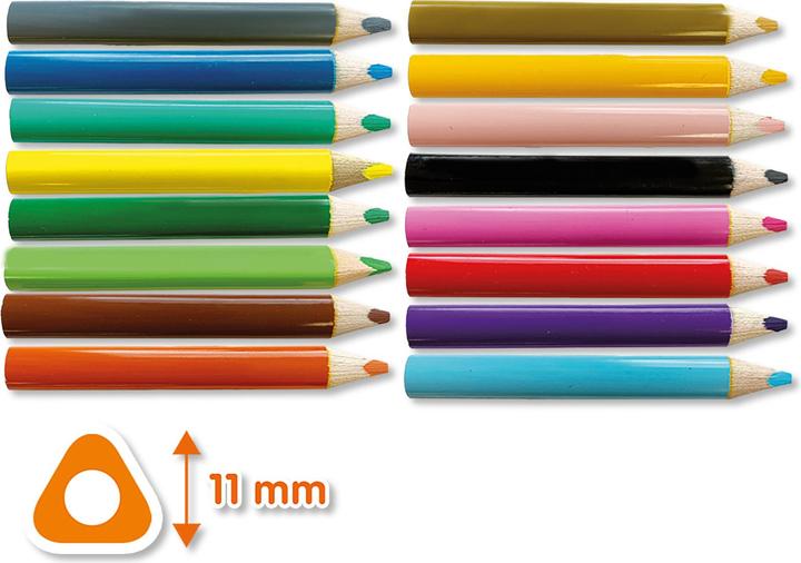 Image du produit Ses Crayons de couleur Triangle Grip (16x)