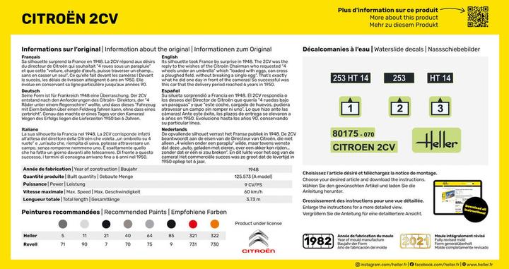 Nährwerte und Zutaten Heller STARTER KIT Citroen 2 CV