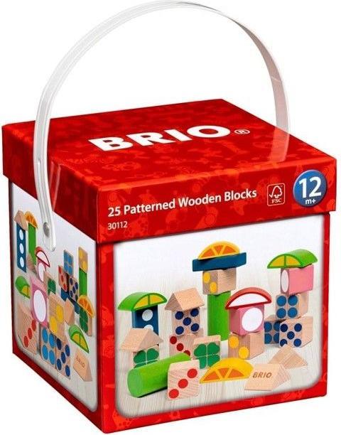 Image du produit Brio 25 blocs de bois à motifs