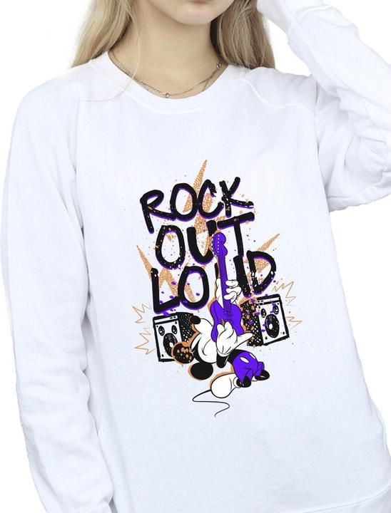 Actual product image Disney Womens/Ladies Mickey Mouse Rock Out Loud Sweatshirt (L)