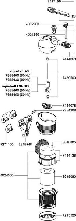Actual product image Eheim Aquaball (Internal filters, Fresh water)